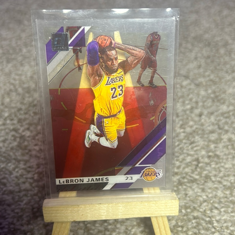 Lebron James Panini Donruss Clearly NBA Basketball Card #20 Los Angels Lakers